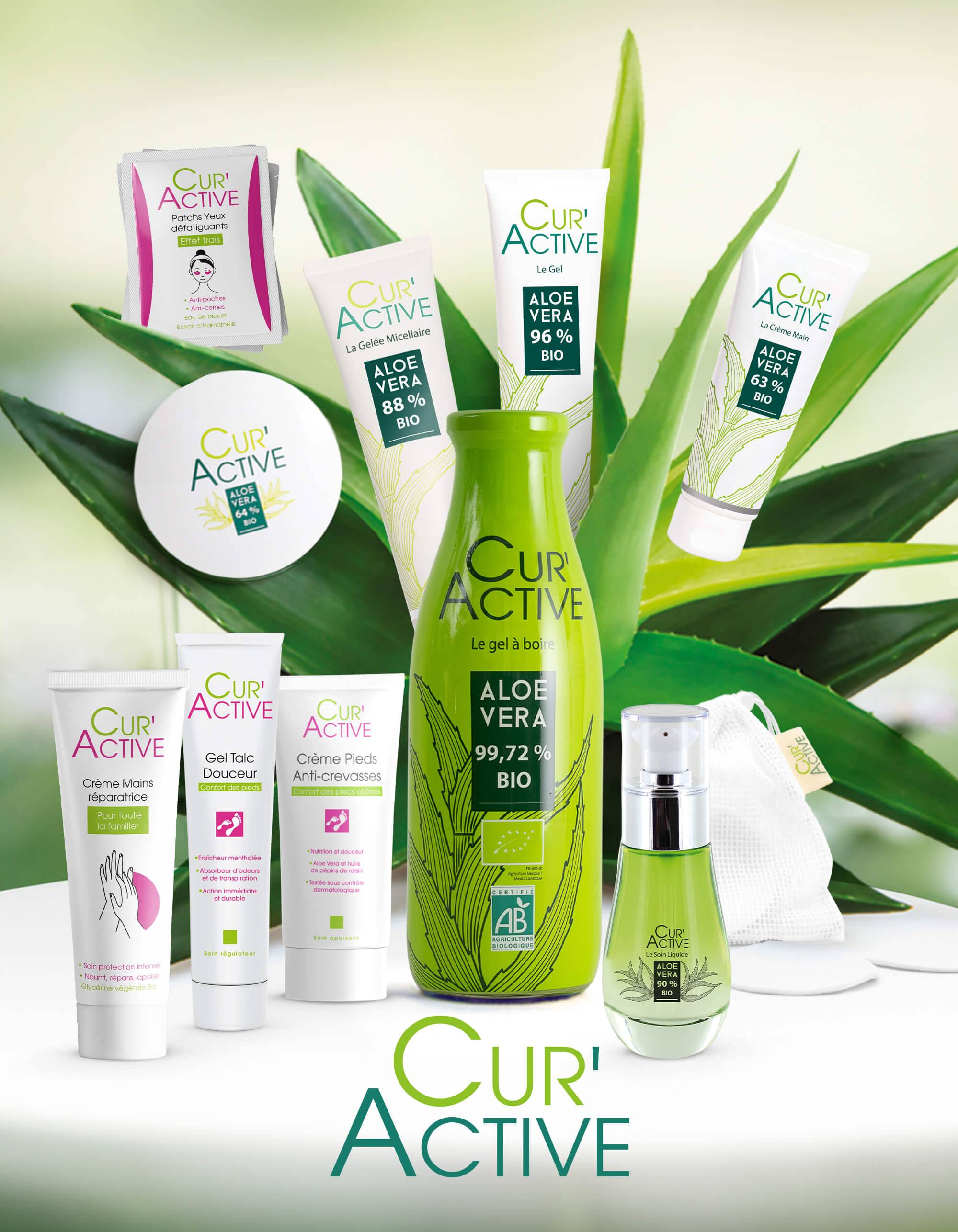 Gamme soins et beaute Cur'Activ Aloe Vera
