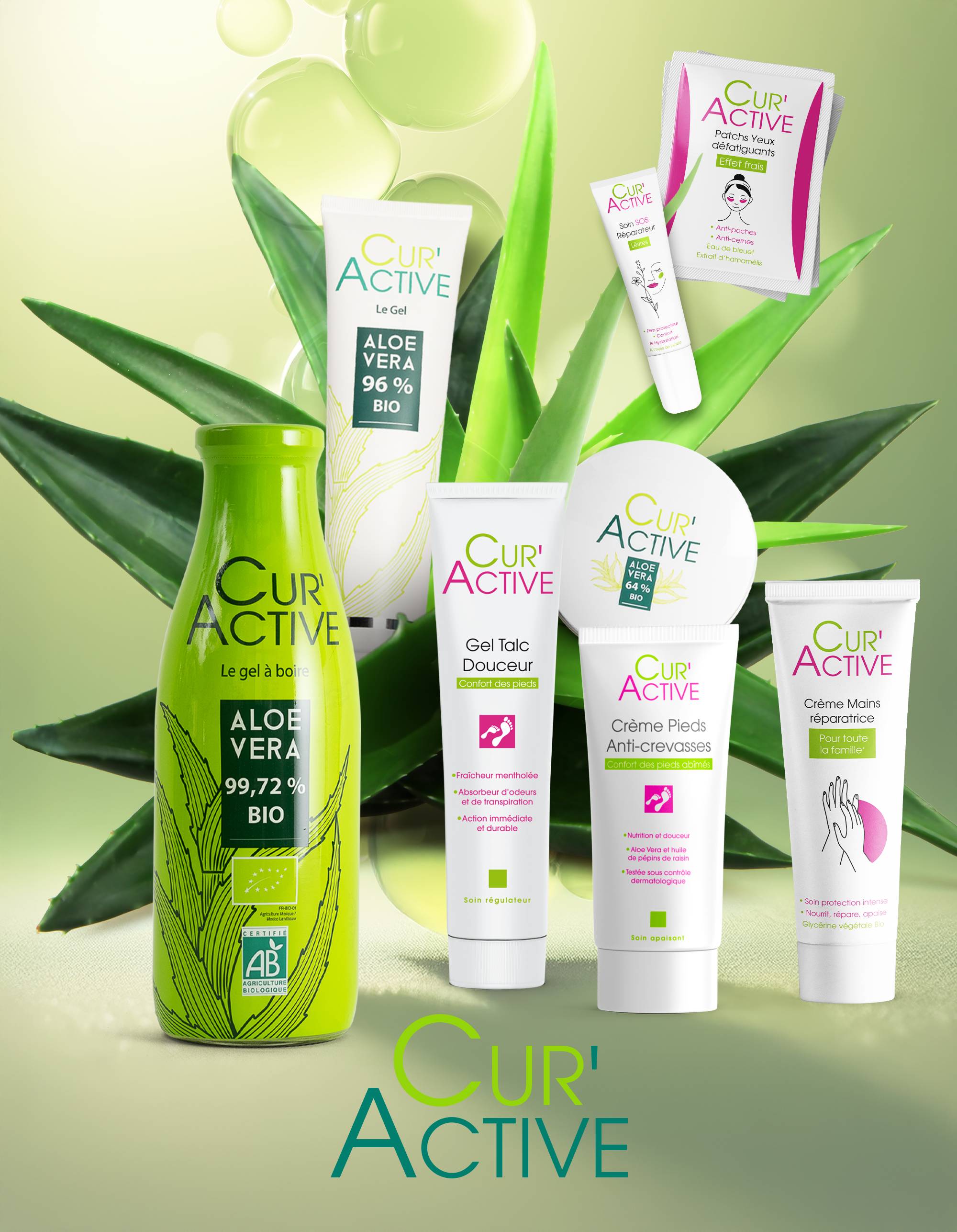 Gamme soins et beaute Cur'Activ Aloe Vera