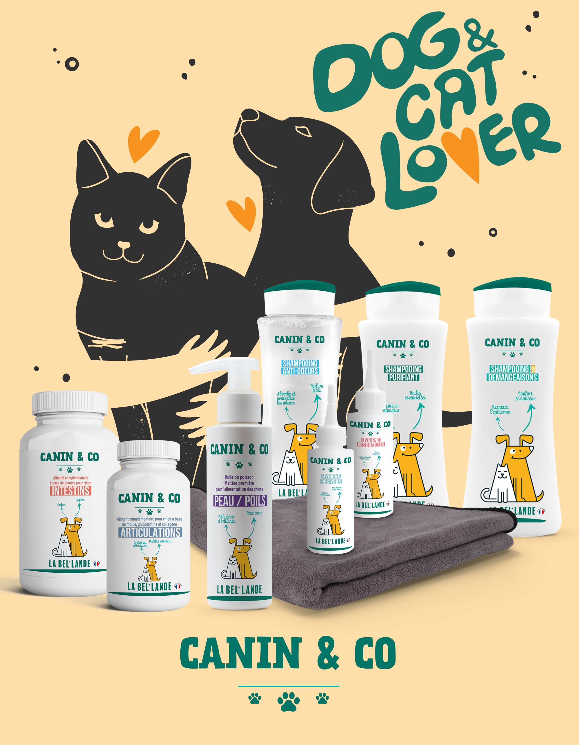 Shampoings chiens et chats canin and co