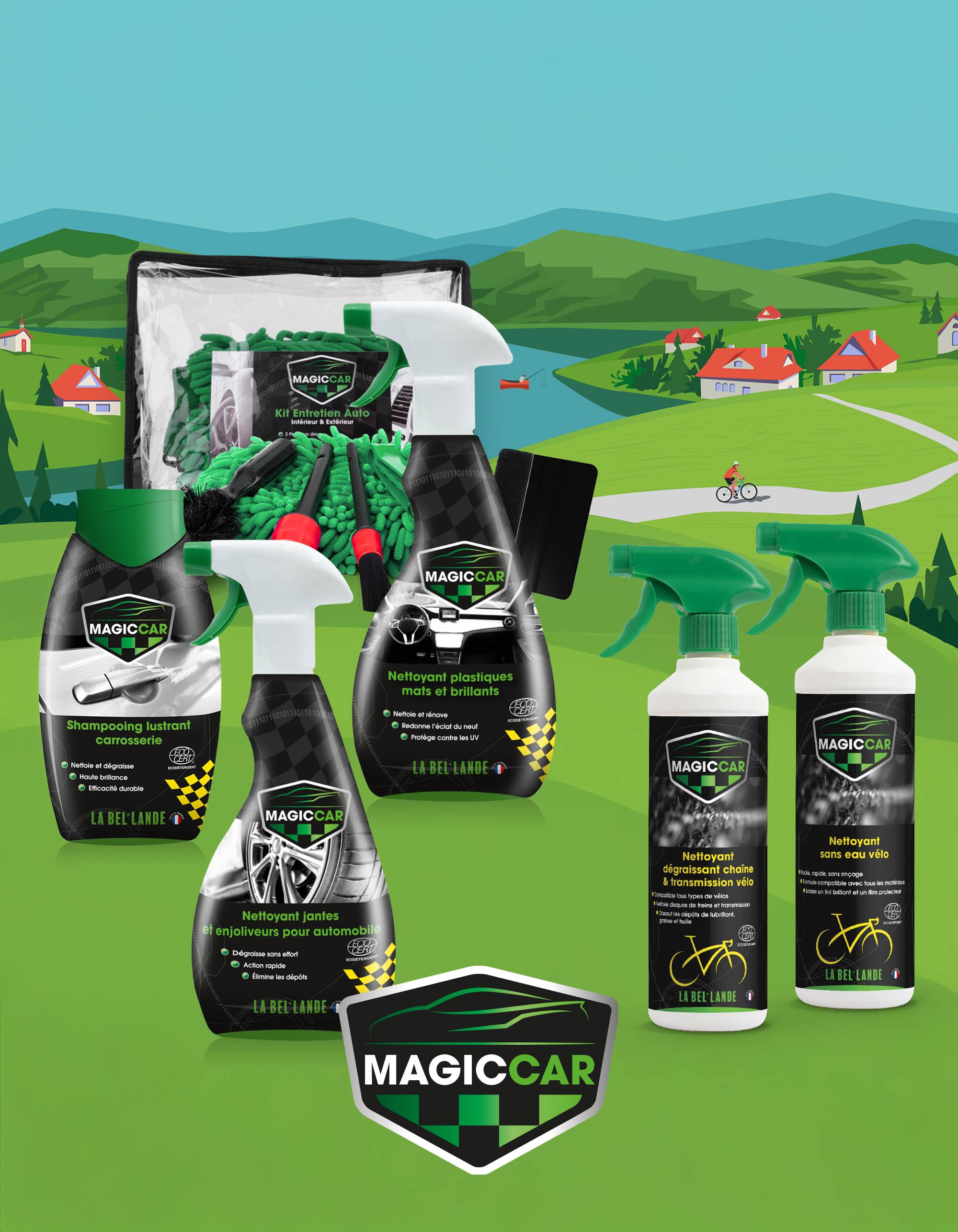 Produits entretien ecologiques voiture Magic Car