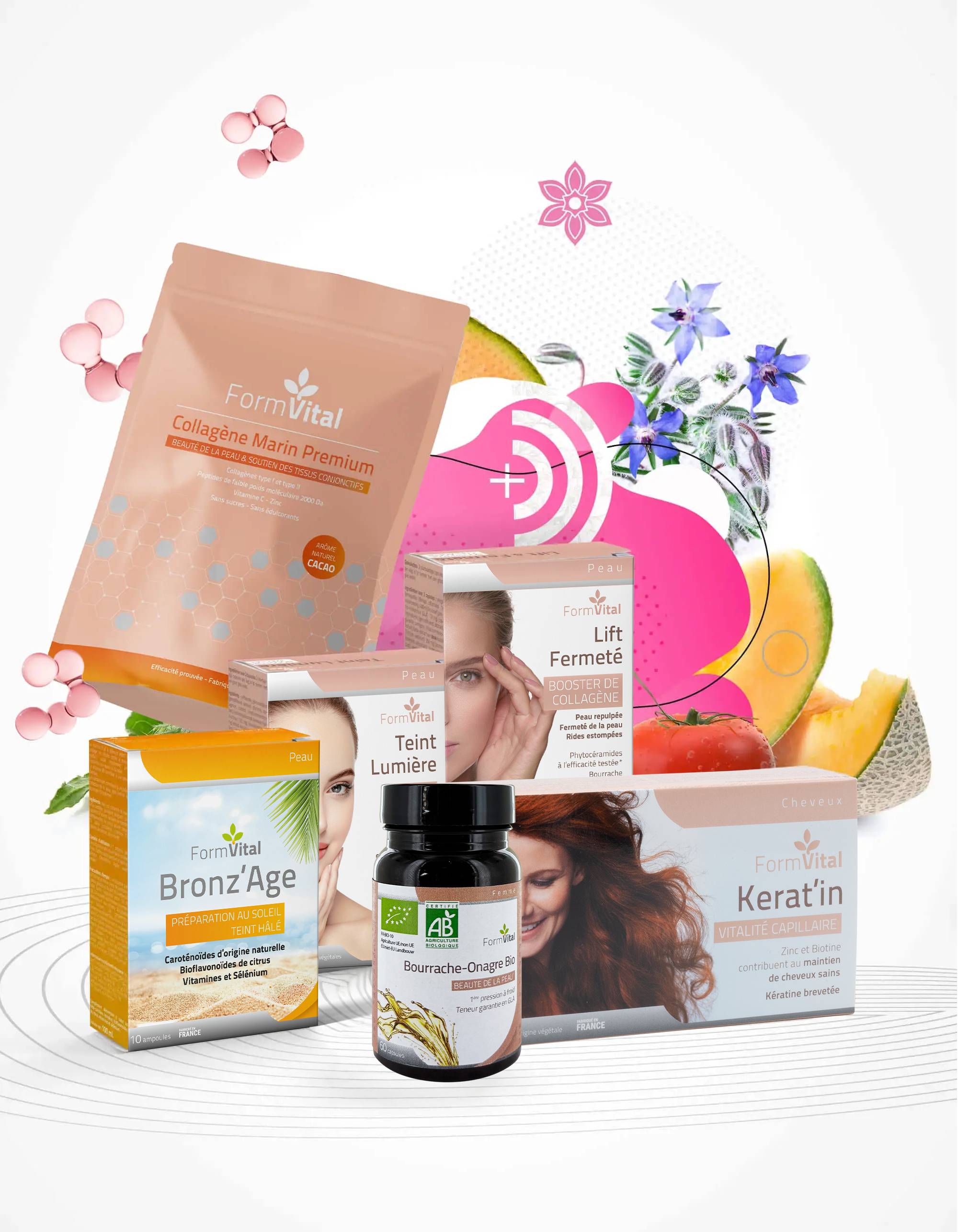 Soins beauté nutricosmétique Form'Vital